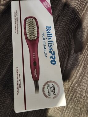 BaBylissPRO Nano Titanium Thermal Paddle Brush-Pinkm